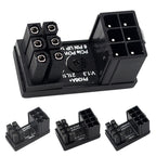 Turn Connector 8 Pin Power Adapter Board 180 Degree Angle GPU Power Connector for Desktops Graphics Card