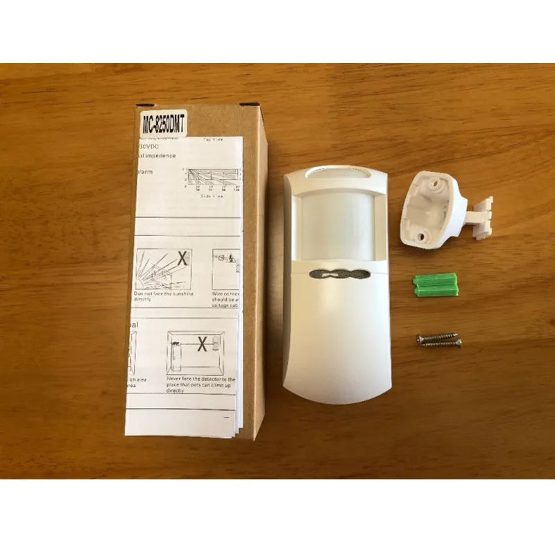 12V MC-8250 Wired PIR Motion Detector Pet Immune Sensor for Security Systems Compatible with Any 12V Alarm Host