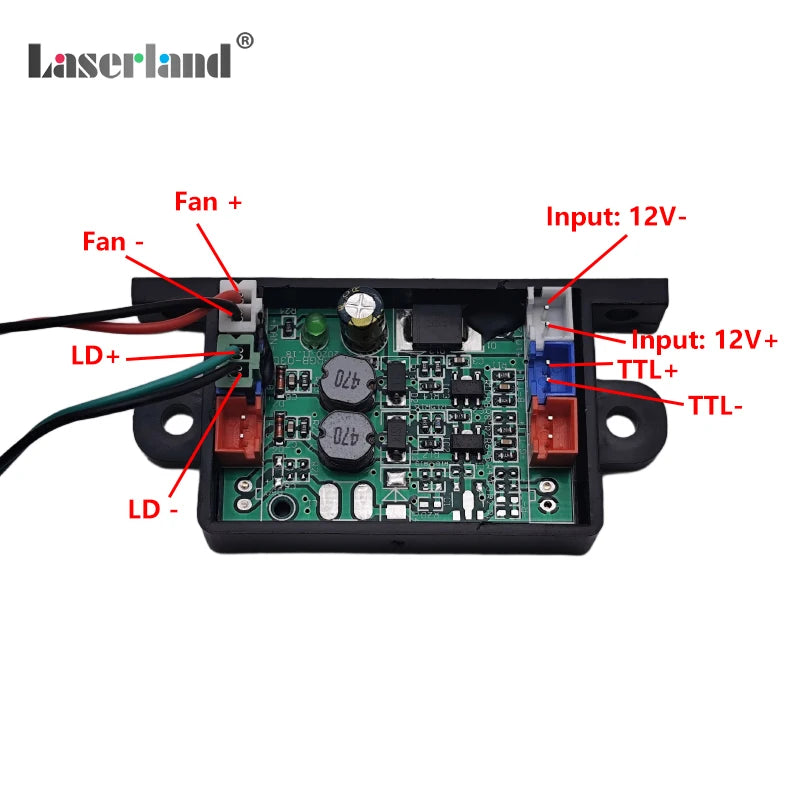 520nm 200mw Fat Green Diode Laser Module TTL for Stage KTV Bird Scaring