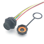 1pcs Threaded IP67 waterproof MICRO USB Connector USB-Micro Plug Socket With Cable PCB Female Connector Port