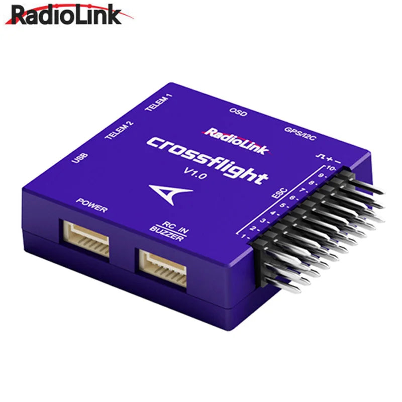 Radiolink Crossflight Flight Controller w/ Mini M8N GPS 10 PWM Channels for Drone Helicopter Airplane Car Boat Parts
