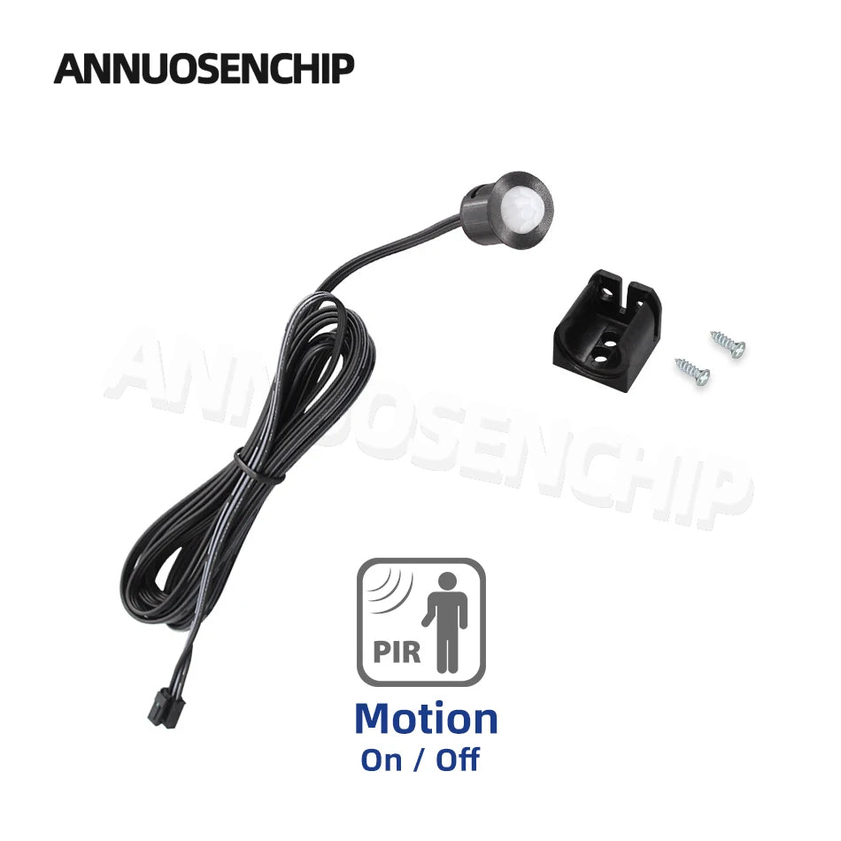 New Mini LED Cabinet Light Sensor Switch 12V 24V Touch/Hand Sweep/PIR Motion/Door On/Off Kitchen Wardrobe Lamp Control Removable