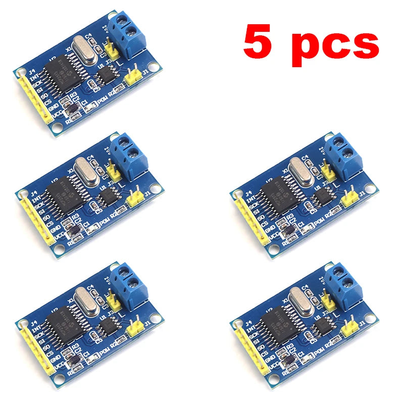 MCP2515 CAN Bus Module with TJA1050 Receiver SPI Interface for Arduino Industrial Control Automotive Diagnostics