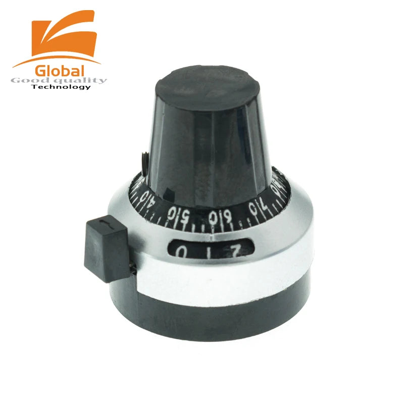 1set PLR 3590S Precision Multiturn Potentiometer Kit - 10 Ring Adjustable Resistor + Rotary Knob & Counting Dial
