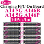 10pcs Original Charging Port FPC Connector For Samsung A04 A05 A14 A15 A24 A25 A34 A35 A52 A53 A54 A55 Mainboard Flex Clip