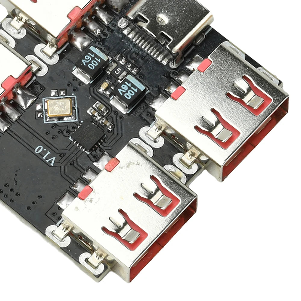 XL334P4 USB2.0 4-port Controller Expansion Module USB 2.0 to 4 Channel Way Splitter USB-HUB Type-C Extender Board 40MB/S