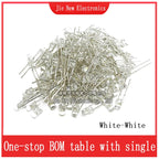 3mm 5mm LED Diode Assorted Kit White Green Red Blue Yellow Orange F3 F5 Leds Light Emitting Diodes Electronic Kit