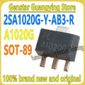 (10-100 pieces) 2SA1020G-Y-AB3-R 2SA1020G 2SA1020 A1020G SOT-89 2A 50V PNP Surface Mount Transistor (BJT) 100% brand new
