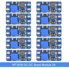1/10 PCS MT3608 DC-DC Step Up Converter Booster Power Supply Module Boost Step-up Board MAX output 28V 2A for Arduino Diy Kit