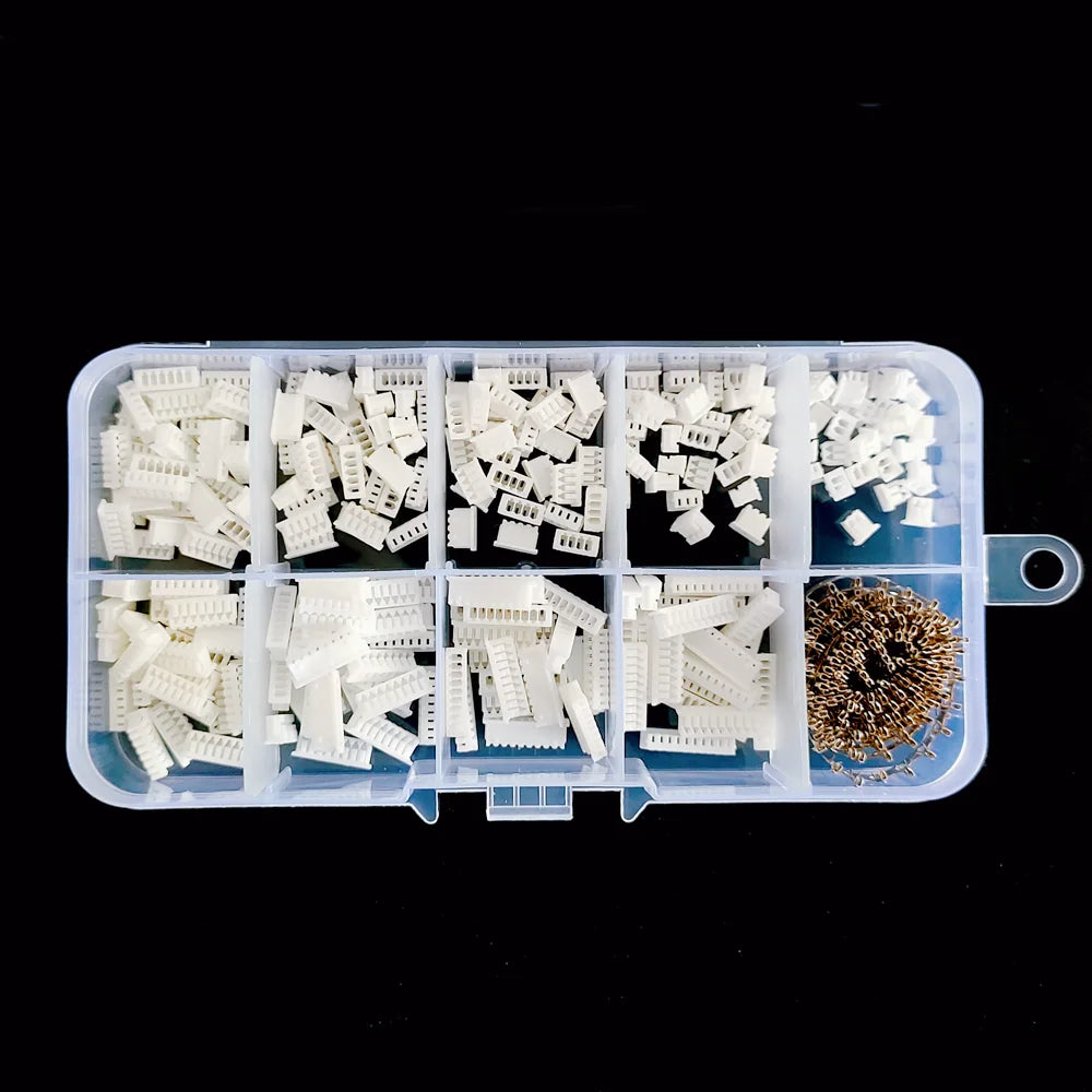 Jst1.25 Spacing Rubber Shell Terminal Connector Plug-in Wiring Spring Plug 2/3/4/5/6/7/8/9/10p Kit Box