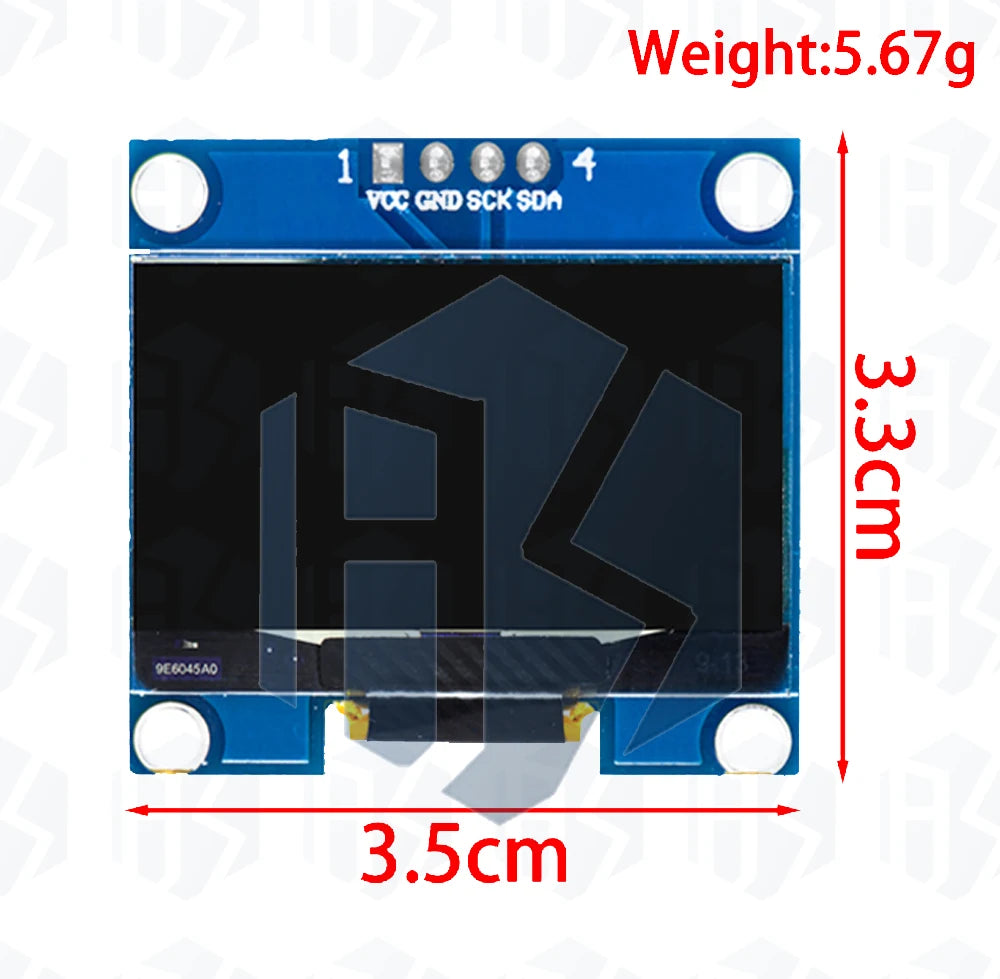 1.3 inch oled IIC Serial White OLED Display Module 128X64 I2C SSD1306 12864 LCD Screen Board VDD GND SCK SDA for Arduino