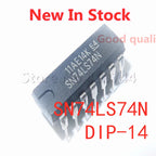 5PCS/LOT 74LS74 SN74LS74AN SN74LS74N DIP-14 Dual Type D Flip Flop In Stock NEW original IC