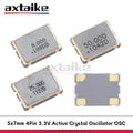 5PCS 5*7mm 3.3V 4M 6M 8M 10M 11.0592 12.000 16M 20M 24M 25M 48MHZ 100MHZ 22.1184MHZ SMD 7050 Active Crystal Oscillator OSC 4Pin