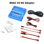 SKYRC Lipo Charger IMAX B6 EVO B6 V2 B6 Mini B6AC V2 Balance Battery Charger Discharger with Adapter Temperature Sensor 6A 1-6S