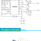 SG3525 LM358 Inverter Driver Board DC12V-24V Mixer Preamp Drive Module High-Frequency Adjustable 1A Inverter Driver Panel