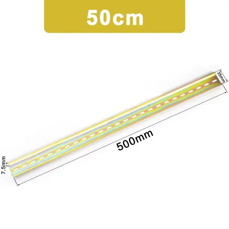 Universal Type C45 DIN Rail Terminal Blocks Relay Contactor AC Contactor Lead Guide Rail Way 35mm Wide 7.5mm High 10-50cm Length