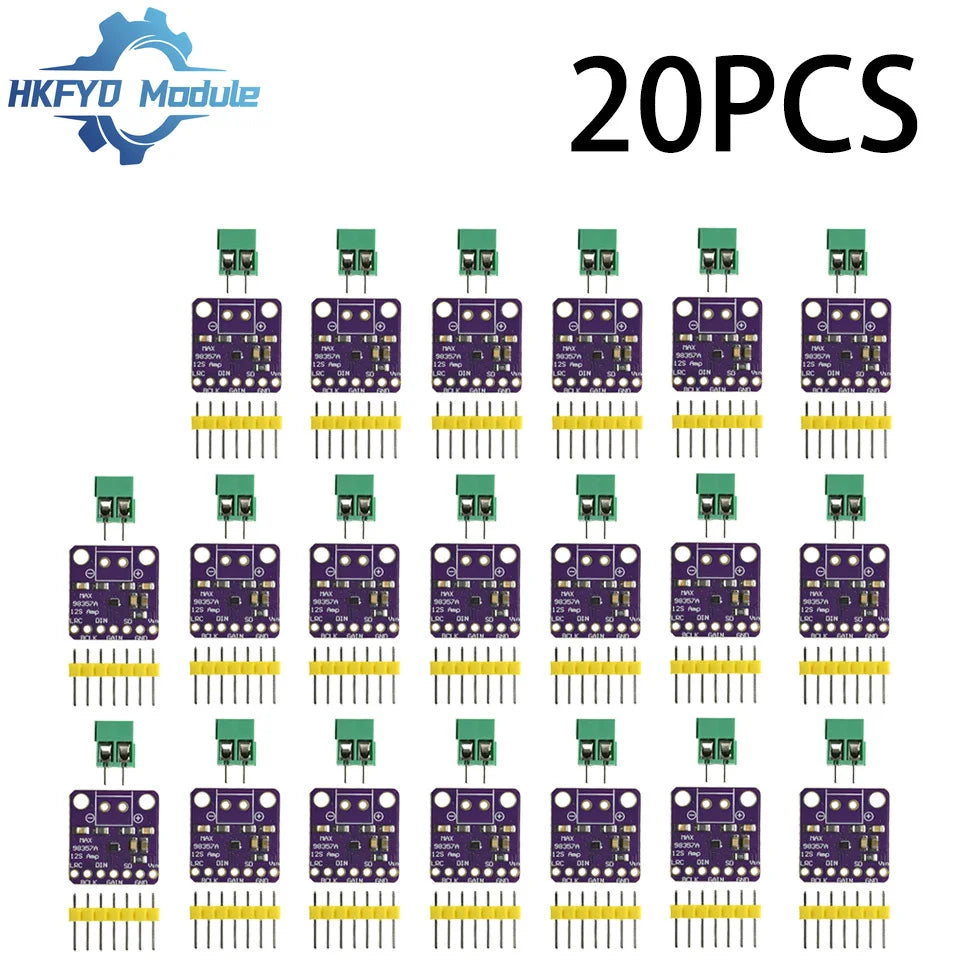 1-50pcs MAX98357A I2S Class D Audio Amplifier – 3W Digital Power Module for DIY Speakers & Smart Voice Systems