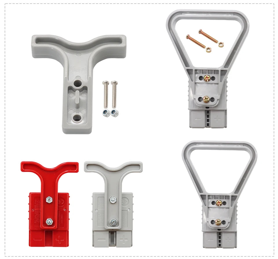 OMCH 50A 120A 175A 350A Double Pole with Copper Contact Power Connectors Accessories Handle Soft Rubber Dust Cover