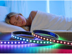 WS2805 Pixels LED Strip Light RGBCCT 5 in 1 Addressable LED Lights Dual Signal RGB WW CW 3000K-6500K DC12V 24V 1 IC to 3/6/7 LED