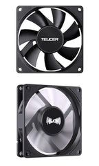 TEUCER 8015 Computer Case Fan 80mm/92mm 4-pin PWM High Airflow Ultra-thin Cooling Fan 1200-3000RPM Cascadable FDB Bearing Fan