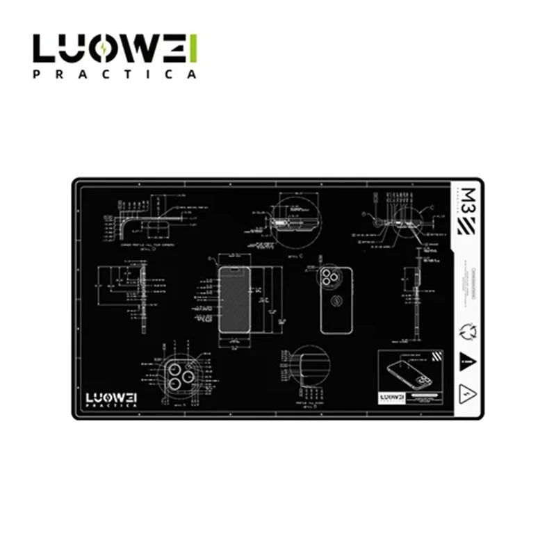 S-160 TE-509/502/508/610 LW-M3/M4 Silicone Soldering Mat ESD Antistatic Heat Resistant Insulation Repair Working Mat
