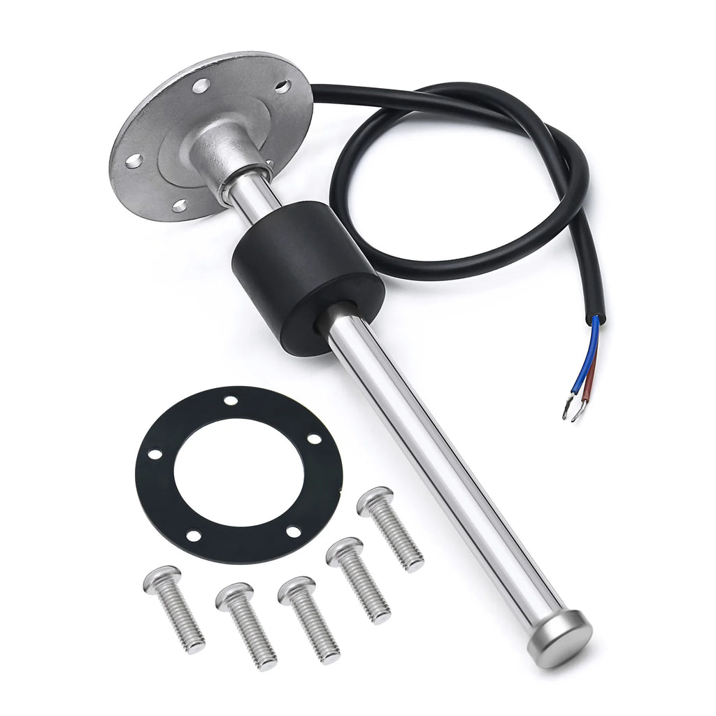 1Pc Fuel Float Level Sensor 0-190ohm Stainless Steel 100mm 200mm 300mm SENSOR with Gaskets Oil Gauge kit Unit  Accessories