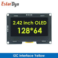 EstarDyn 2.42 Inch LCD 128x64 SSD1309 4 Pin IIC / 7 Pin SPI Serial Interface OLED LCD Display Module