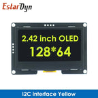 EstarDyn 2.42 Inch LCD 128x64 SSD1309 4 Pin IIC / 7 Pin SPI Serial Interface OLED LCD Display Module