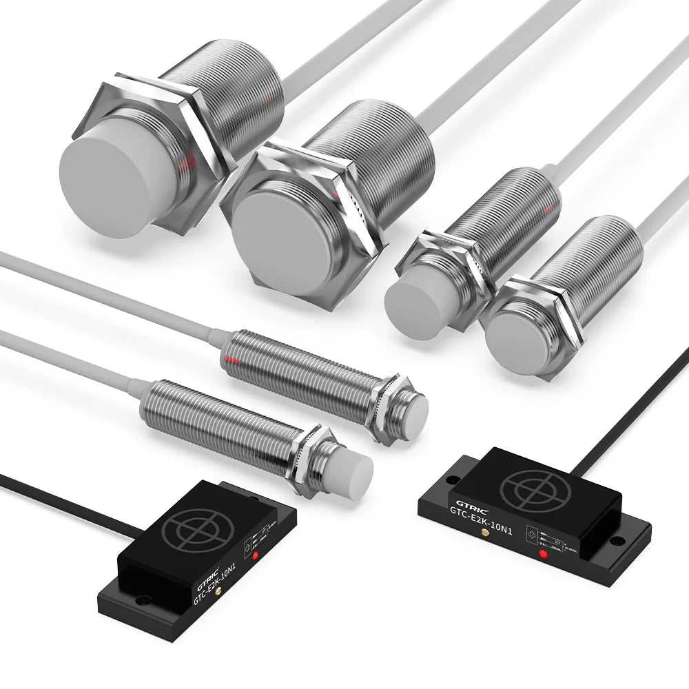 GTRIC M12 Capacitive Proximity Sensor 3-wire DC 10-30V NPN PNP IP65 Flush Non-flush Industrial Non-contact Switch