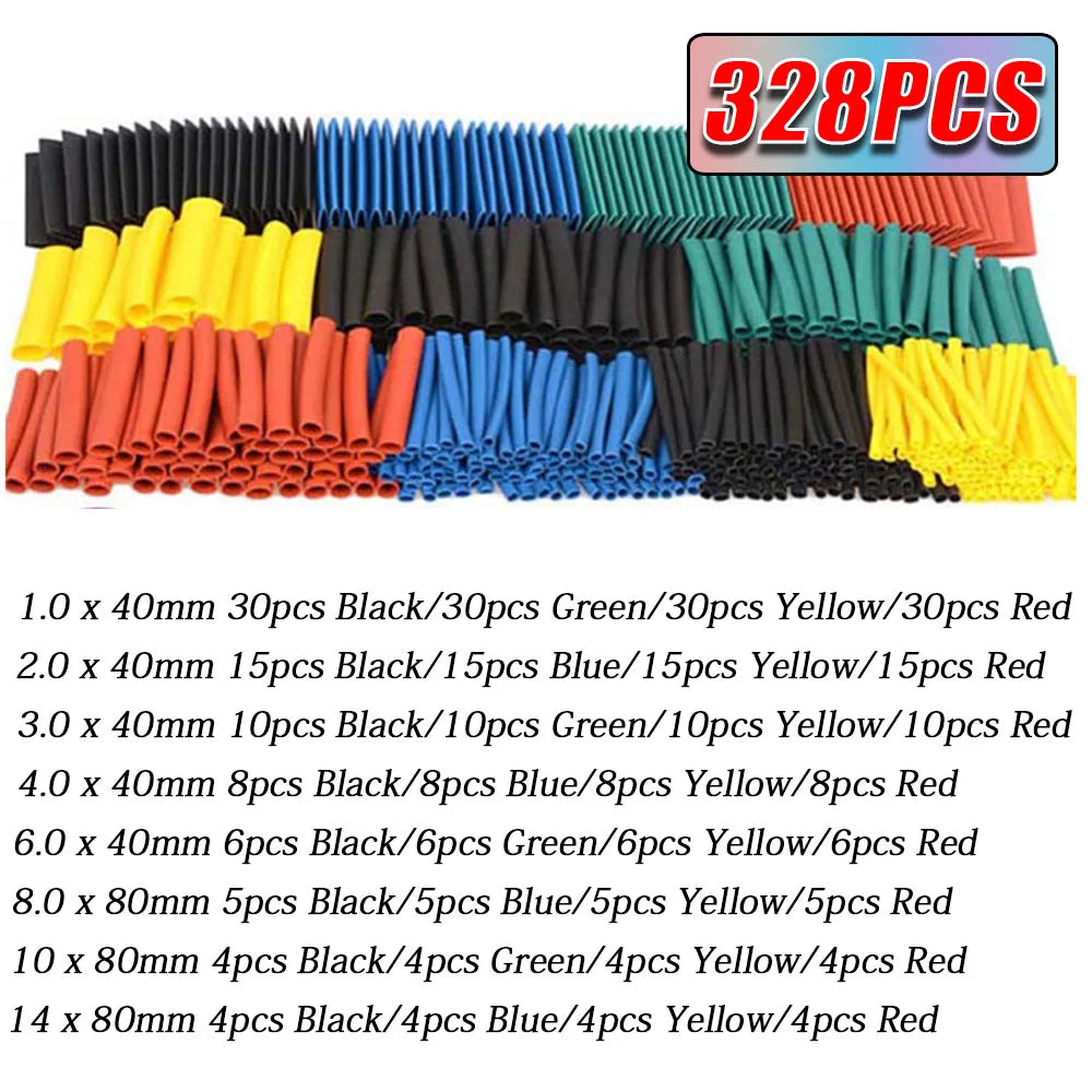 127-1160 Heat-shrink Tubing Thermoresistant Tube Heat Shrink Wrapping Kit Electrical Connection Wire Cable Insulation Sleeving