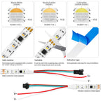 WS2814 Led Strip Light 4 in 1 Similar SK6812 RGBW Addressable IC WS2811 RGBWW RGBCW 5050 3PIN Led Lights IP30 65 67 DC12/24V