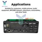 DC 7-24V MP3 Audio Decoder Module Bluetooth 5.0 Lossless Amplifier Decoder Board Music Playback Volume Controller 87.5-107.5MHz