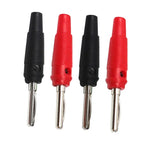 5/20Pcs 4mm Banana Plug High Current Screw Connection Stackable Connector with Insulated Shell Shrouded