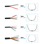 M8 2 3 4 5 6 Pin DC Electric Bicycle Butt Joint Plug waterproof female male Connector Wiring Scooter Brake Cable Signal 20CM