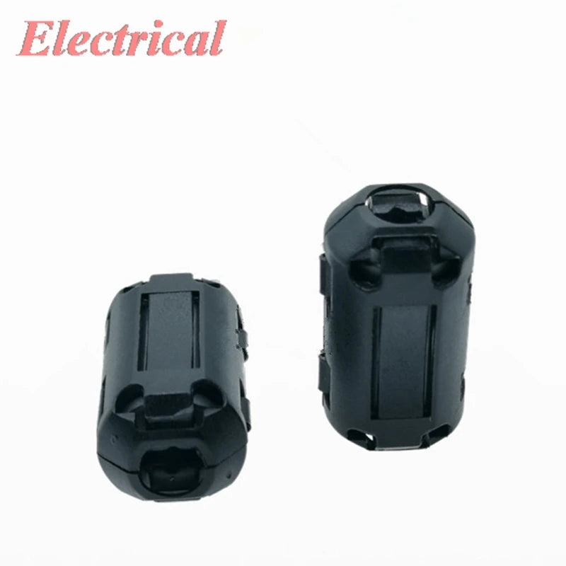 5MM 6.5MM 8MM 10MM 13MM 15MM Inner Bore EMI Filter Ferrite Bead Clip Cable Wire Noise Cancel Ferrite Ring Black/Grey