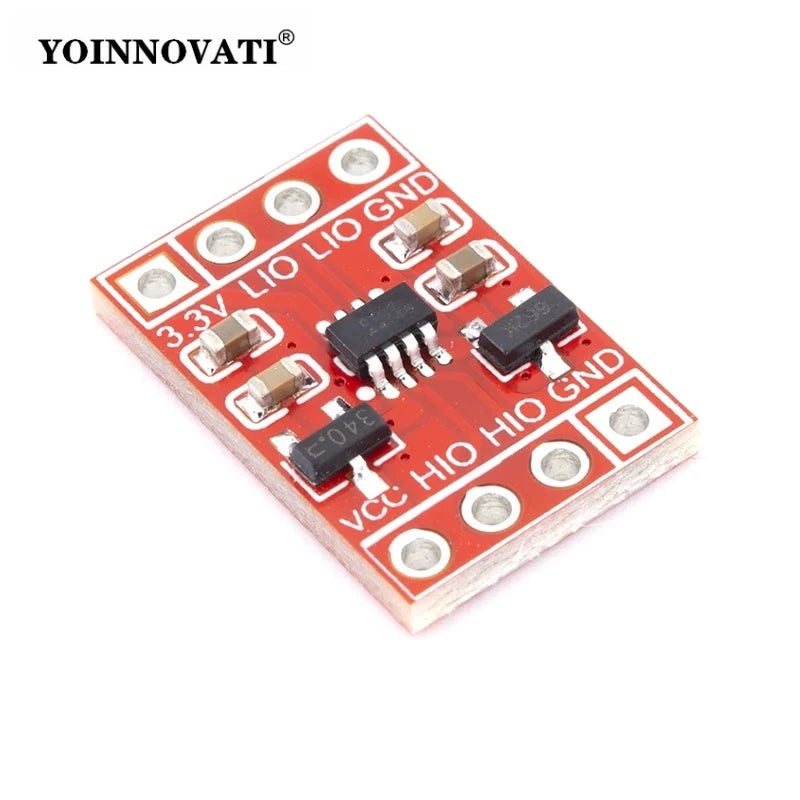 Bi-Directional Logic Level Shifter Module 5V 3.3V 2 Channel, for I2C UART TTL Serial, Reverse Polarity Protection