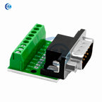 DB9 RS232 Serial Breakout Board: 9-Pin Solderless Connectors (Female & Male) – Terminal Adapter