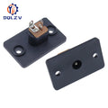 DC-019A DC Power Socket Interface With Screw Holes Black Connector 5.5X2.1mm Female Adapter Equipment Product Charging Port