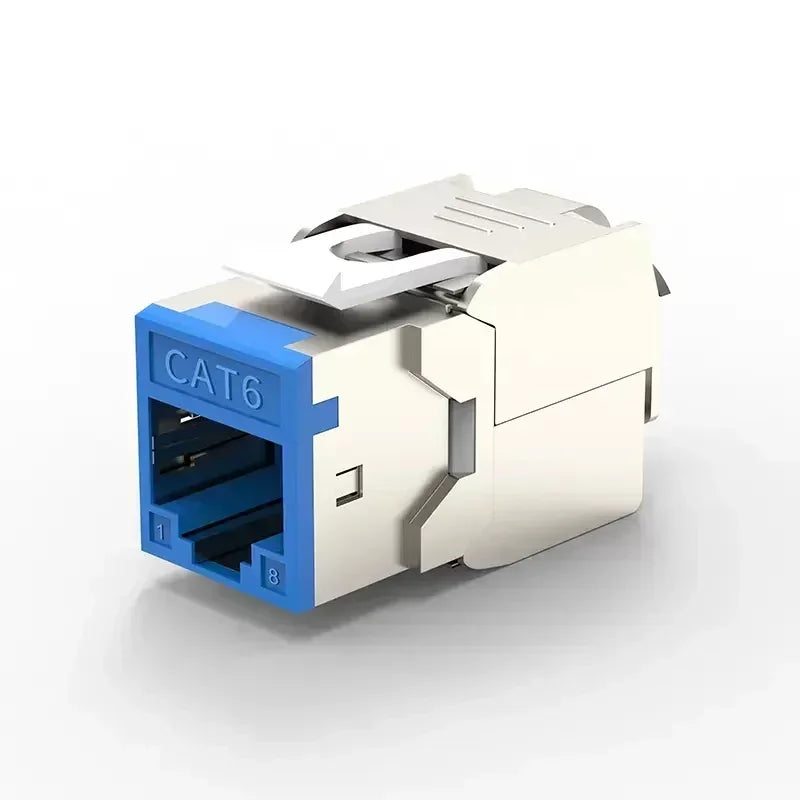 CAT6A Cat6 6 6A RJ45 Connector 6PCS Female Keystone Jack Toolless Module Plug For Networking Patch Panel Consumer Electronics