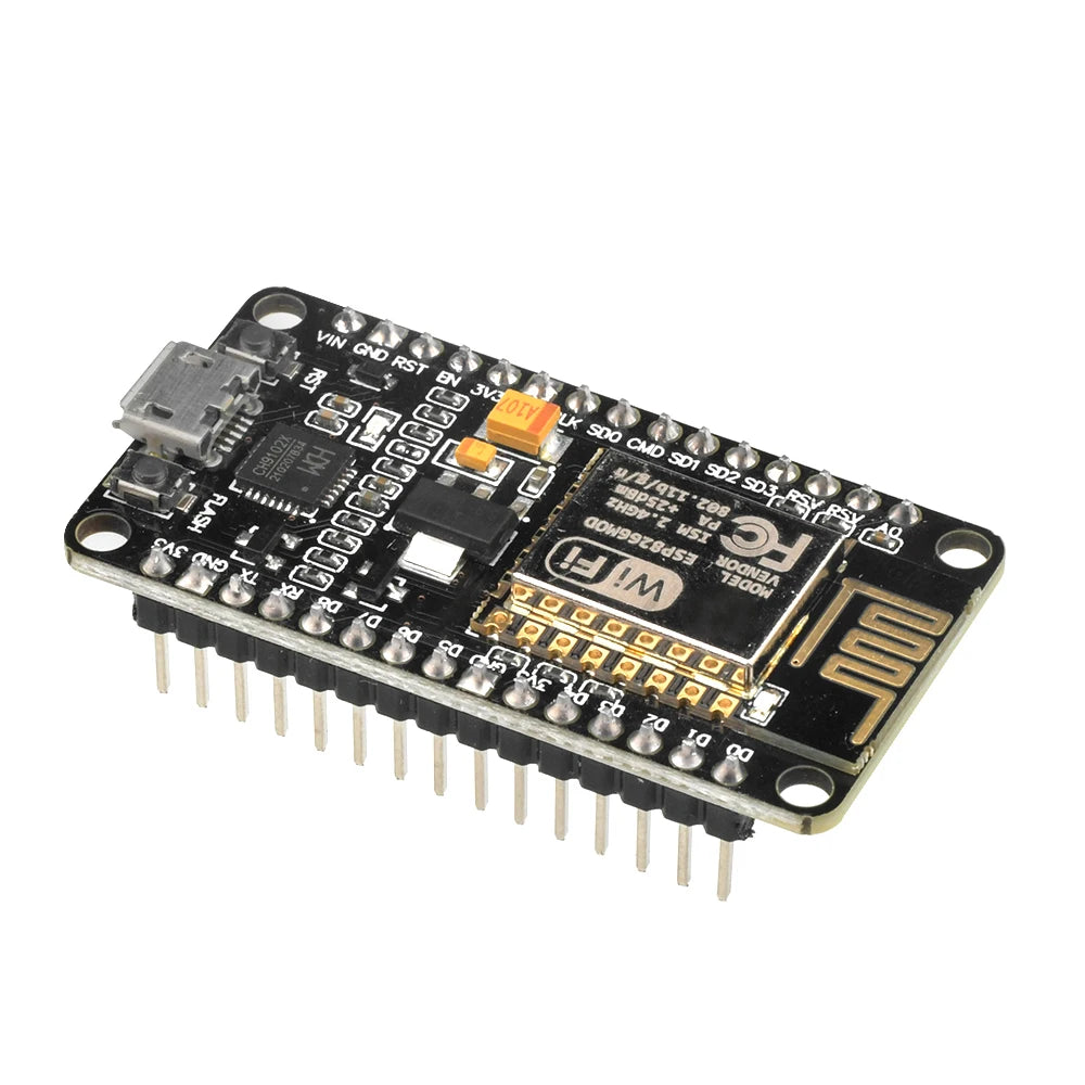 Nodemcu Lua V2.1 ESP8266 ESP-12F WIFI Development Board Micro USB- CH9102X Blackboard with FLASH Button And RST Button