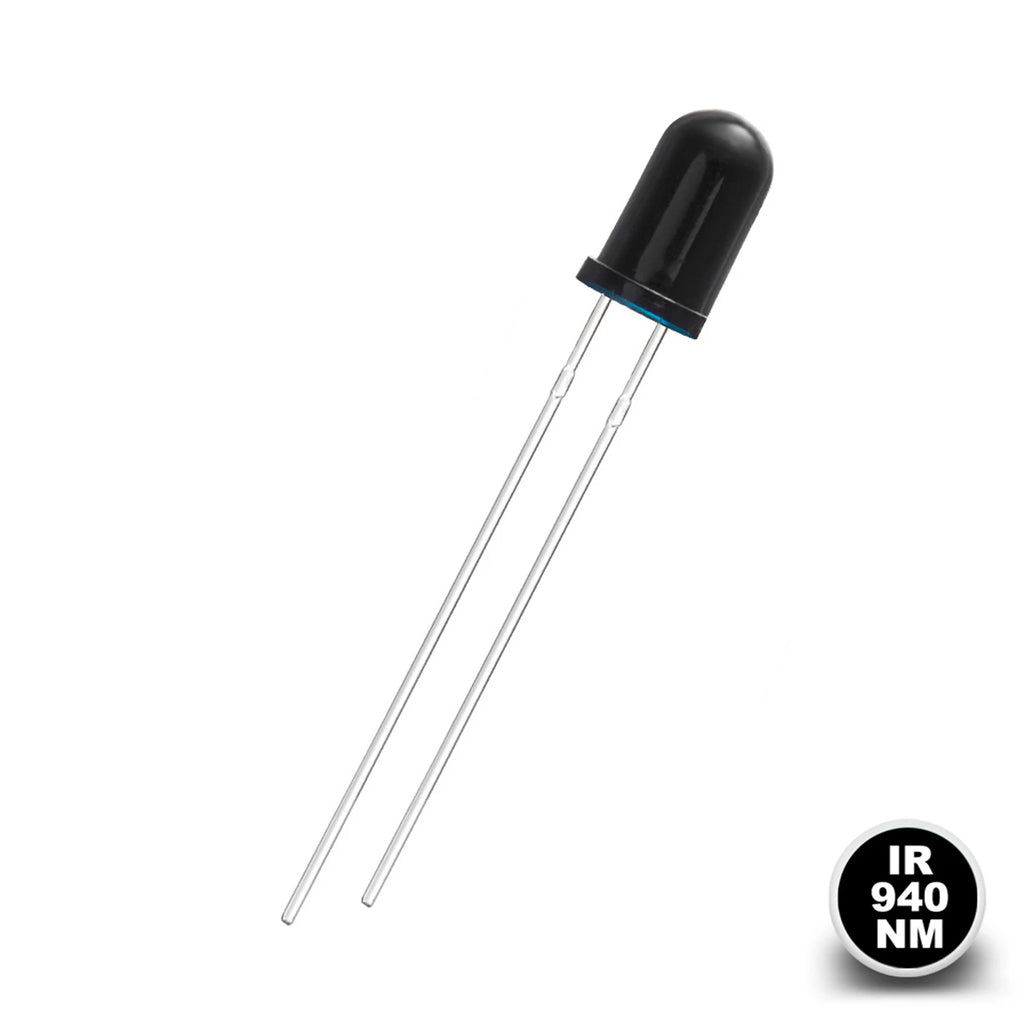 100Pcs 3mm 5mm IR LED Diode Transimitter Receiver 850nm 940nm Infrared Photodiode Phototransistor Emitter Lights Emitting Bulb