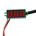 DC4-28V 0.28-inch Mini Two-Line Digital Thermometer Tester LED Display DS18B20 Waterproof Metal Probe -50 ℃~125 ℃