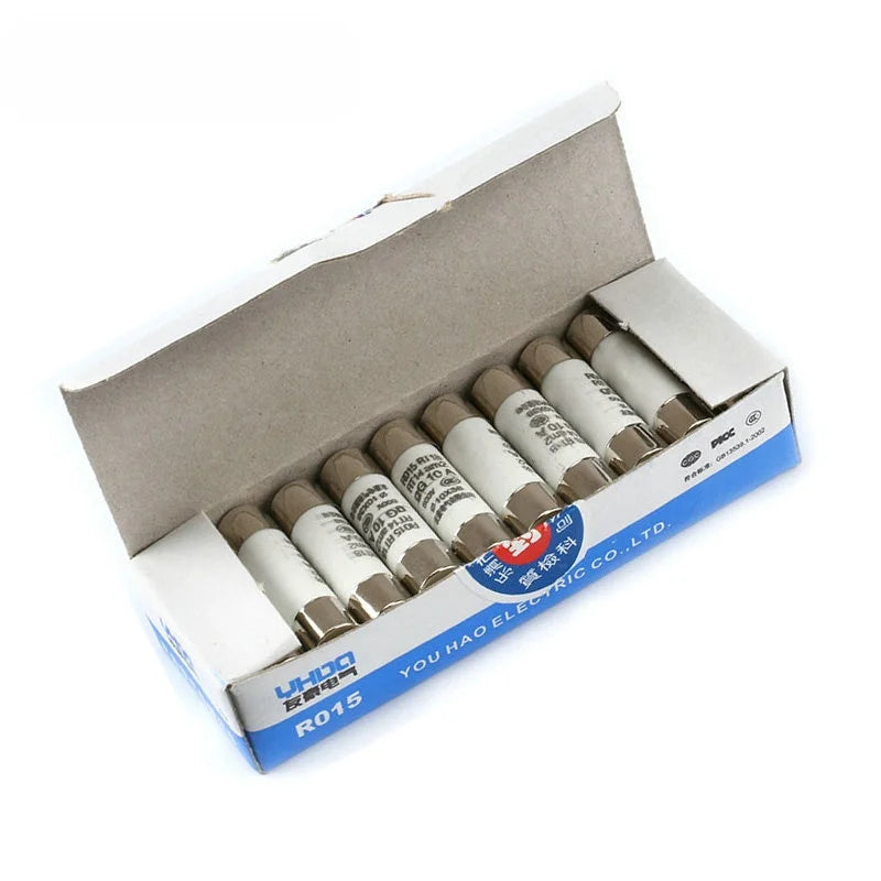 20-5 Pcs, 10*38 Fast Blow Ceramic Fuse 10x38mm Fuse 500V 0.5A 1A 2A 4A 5A 6A 8A 10A 16A 20A 32A RO15 RT18 RT14