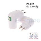 PP-E27 Adjustable E27 LED Light Lamp Bulb Bases Socket Holder Bulb Adapter Plug Converter Adapter Light Lighting EU US Adaptor