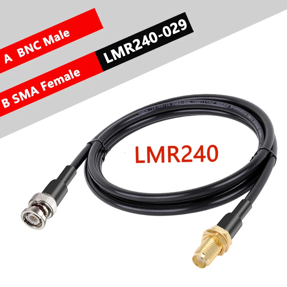 1PC Connector SMA to BNC RF Coaxial  LMR240 Cable 50 Ohm RP SMA Male SMA Female to N Male Connector For Antenna Extension Cable
