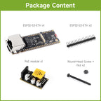 Waveshare ESP32-S3 ETH Development Board, Optional For PoE Module And Camera Module, Onboard TF Card Slot, Camera Interface