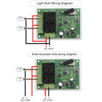 433.92Mhz DC 6V 12V 24V 48V 60V Universal Wireless Remote Control Switch 2 CH RF Relay Receiver Module DC5-30V For Smart Home