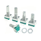 5pcs 20Position Incremental 360 Rotary Encoder Knob Button Switch EC11 Arduino Digital Potentiometer 15/20mm Plum Half Shaft