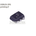 50pcs/lot USBLC6-2P6 USBLC6-2P USBLC6-2 USBLC6 Silk screen printing F SOT-666 package Original genuine ESD