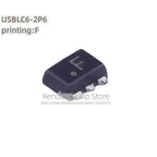 50pcs/lot USBLC6-2P6 USBLC6-2P USBLC6-2 USBLC6 Silk screen printing F SOT-666 package Original genuine ESD